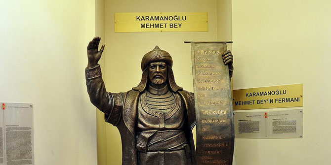 Karamanoğlu Mehmet Bey ve onun Türkçeye katkıları